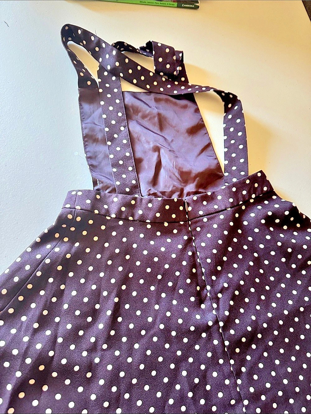 Forever 21 Polka Dot Mini Skirt in Purple & White Size Medium